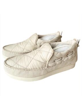 Sperry Ivory Moc-Sider Nylon Solid Casual Shoes Size 8.5 Style STS87046